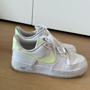 Nike Air Force 1 Women’s Sneaker (yellow swoosh)